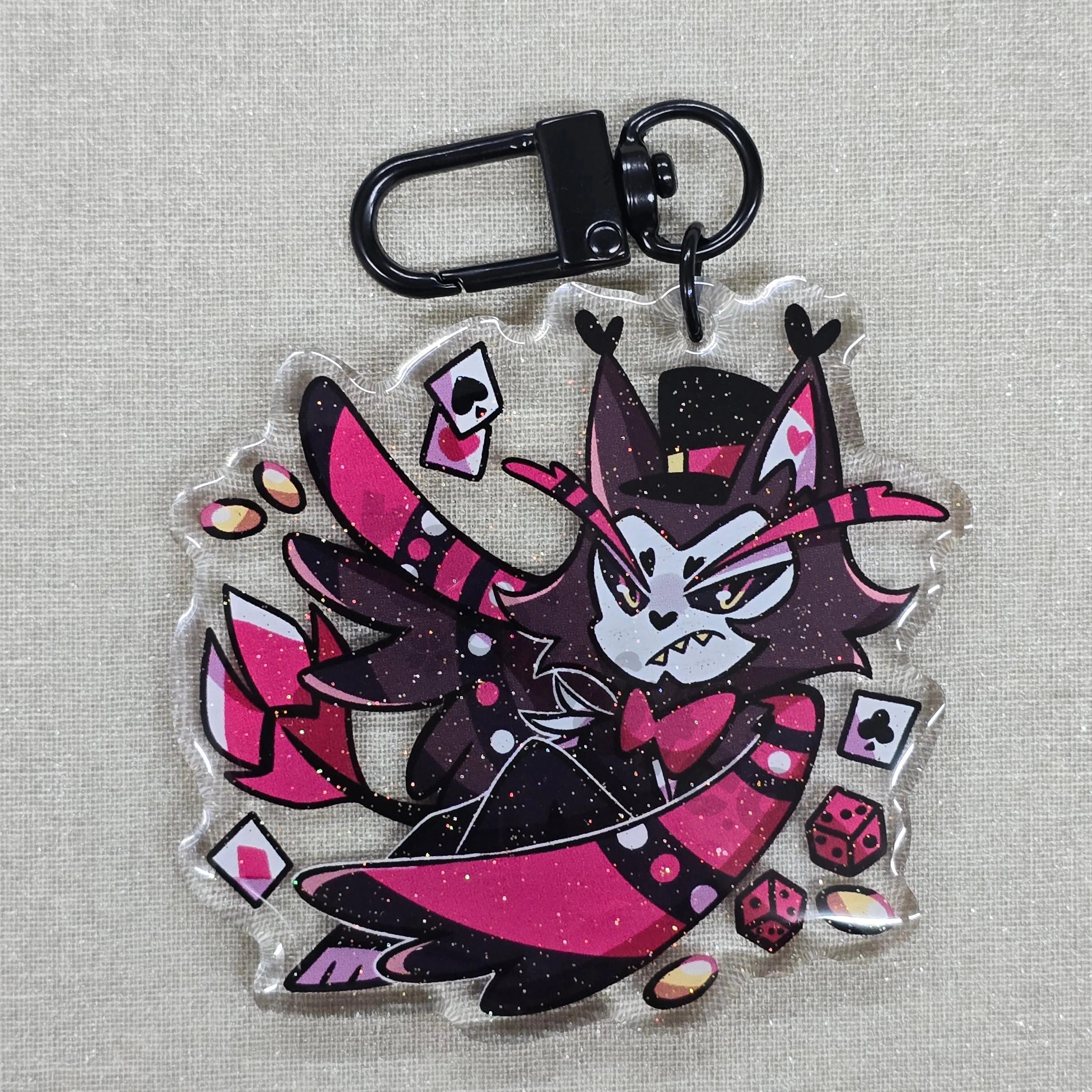 LAST RUN 2.5in Hazbin Hotel Acrylic Character Charms