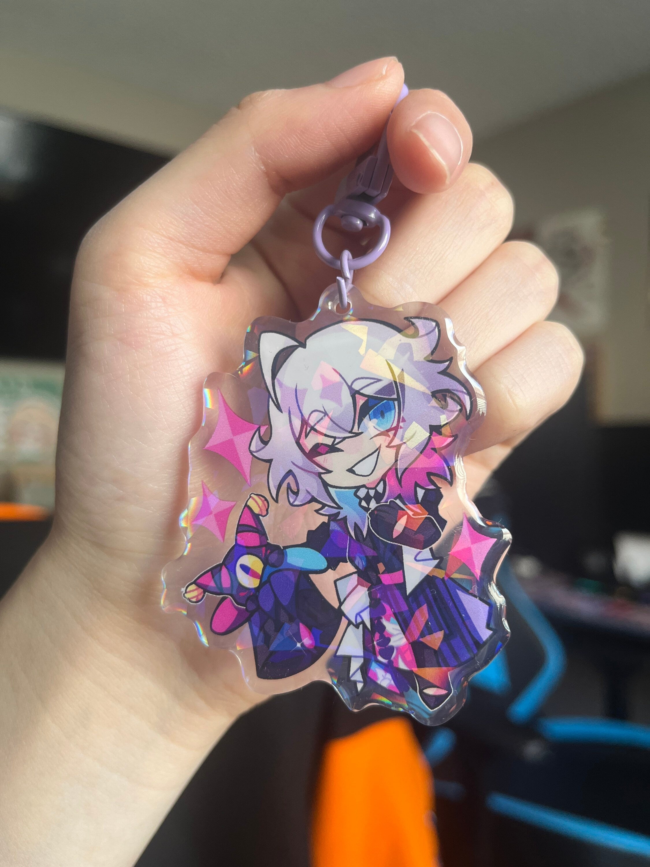 2.5in Holostars Gavis Bettel Keychain Charm