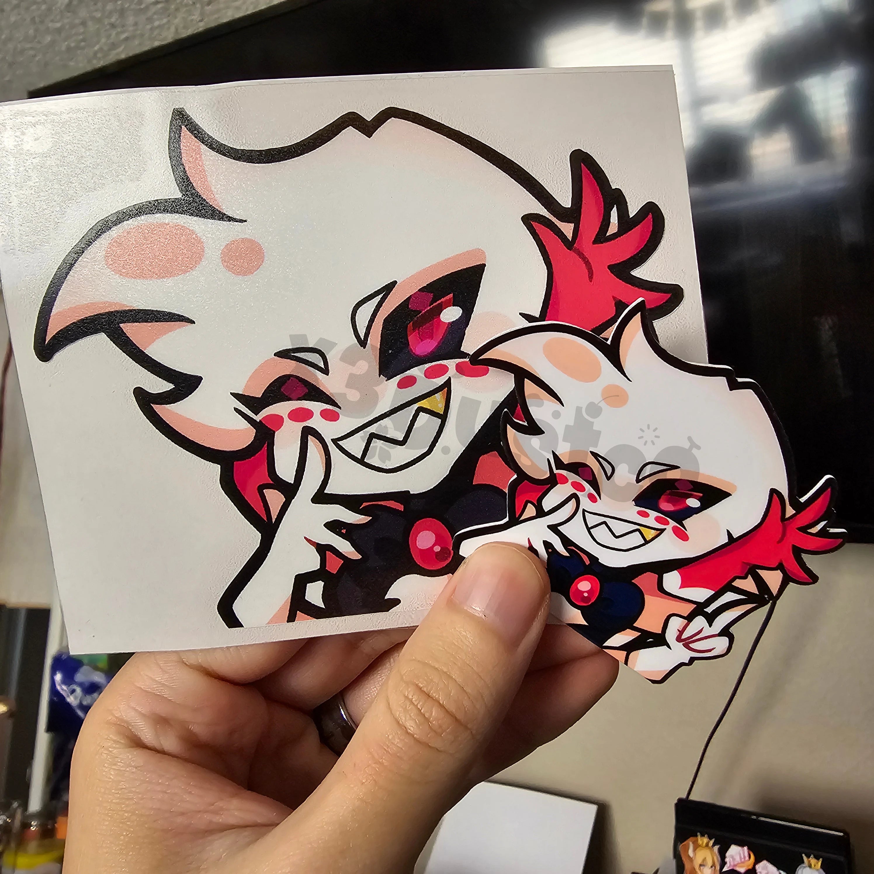 LAST RUN Hazbin Hotel Stickers/Decals - Vox/Velvette/Angel Dust/Alastor/Sir Pentious/Rosie/Niffty/Husk/Lucifer