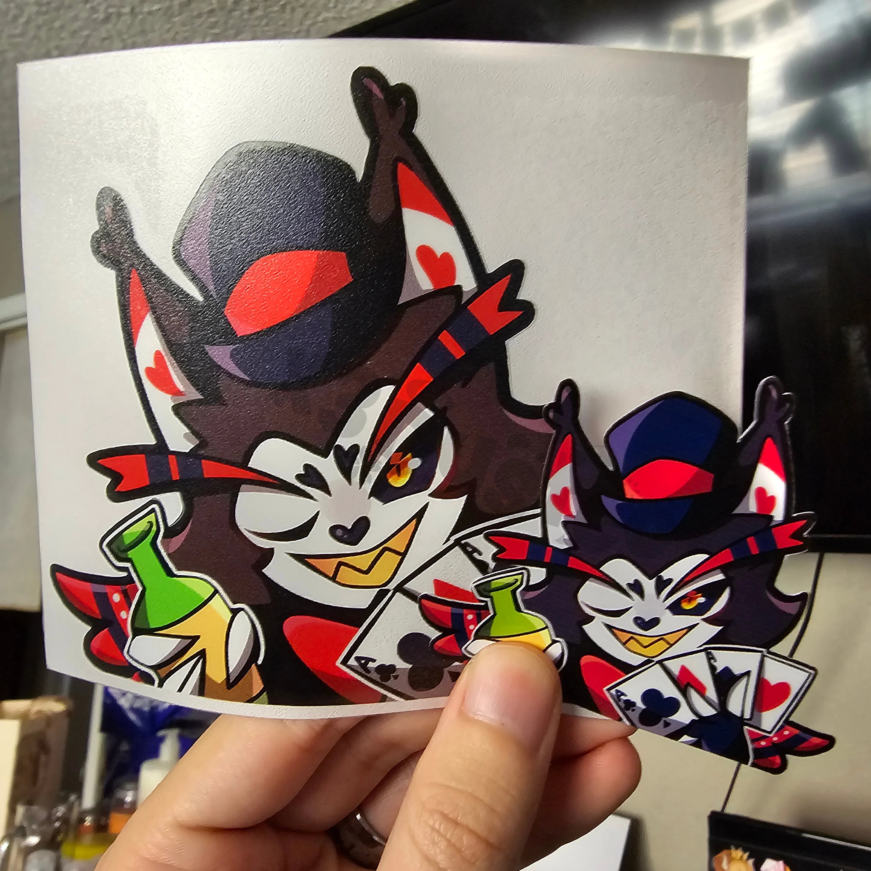 LAST RUN Hazbin Hotel Stickers/Decals - Vox/Velvette/Angel Dust/Alastor/Sir Pentious/Rosie/Niffty/Husk/Lucifer
