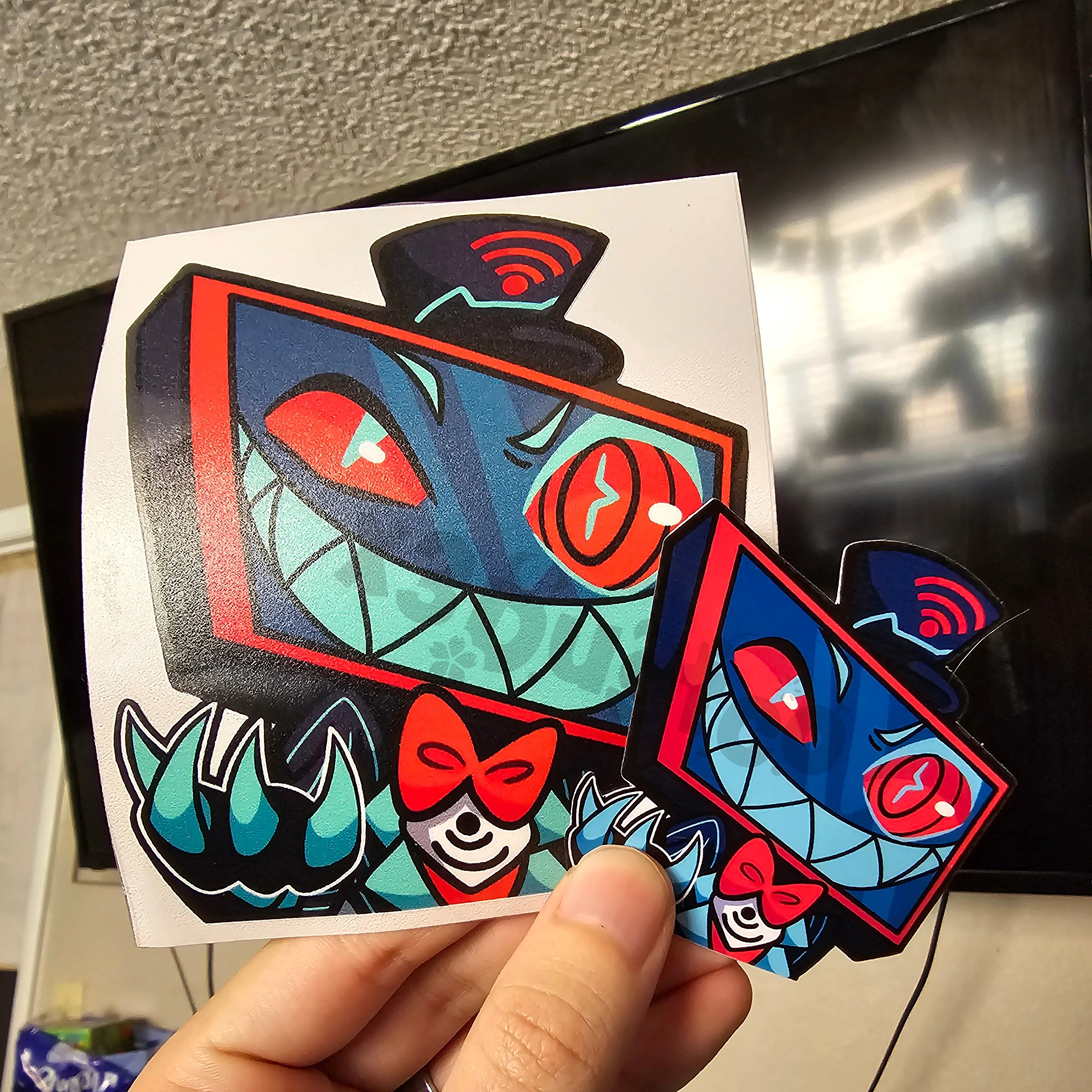 LAST RUN Hazbin Hotel Stickers/Decals - Vox/Velvette/Angel Dust/Alastor/Sir Pentious/Rosie/Niffty/Husk/Lucifer