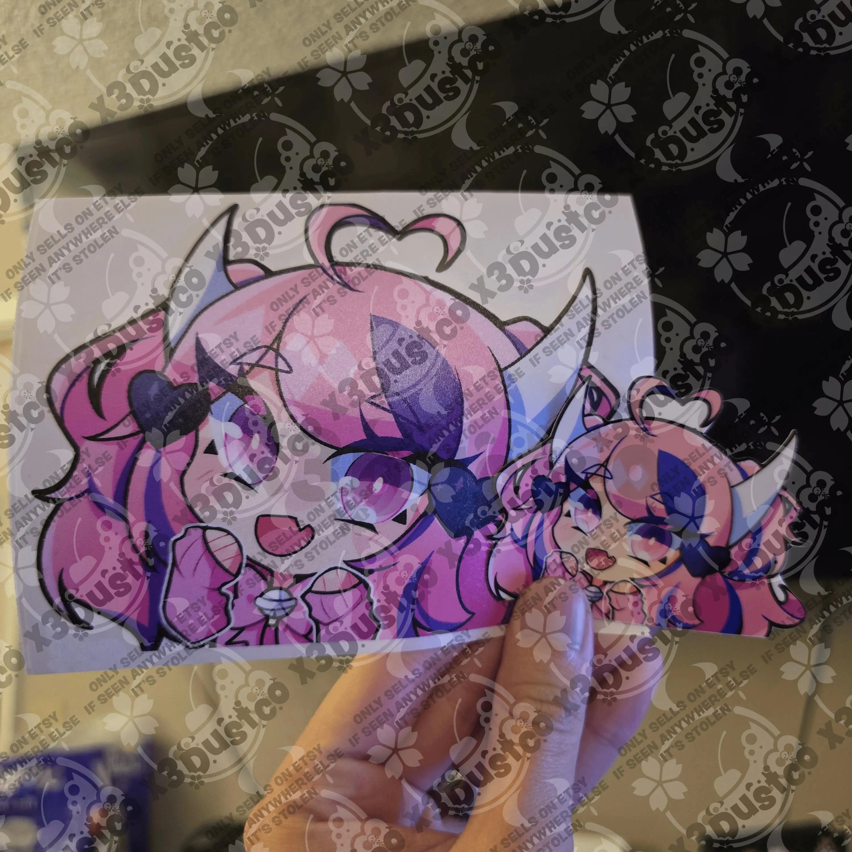 Vtuber Stickers/Decals - Projekt Melody/Froot/Ironmouse/Bubi/Zentreya