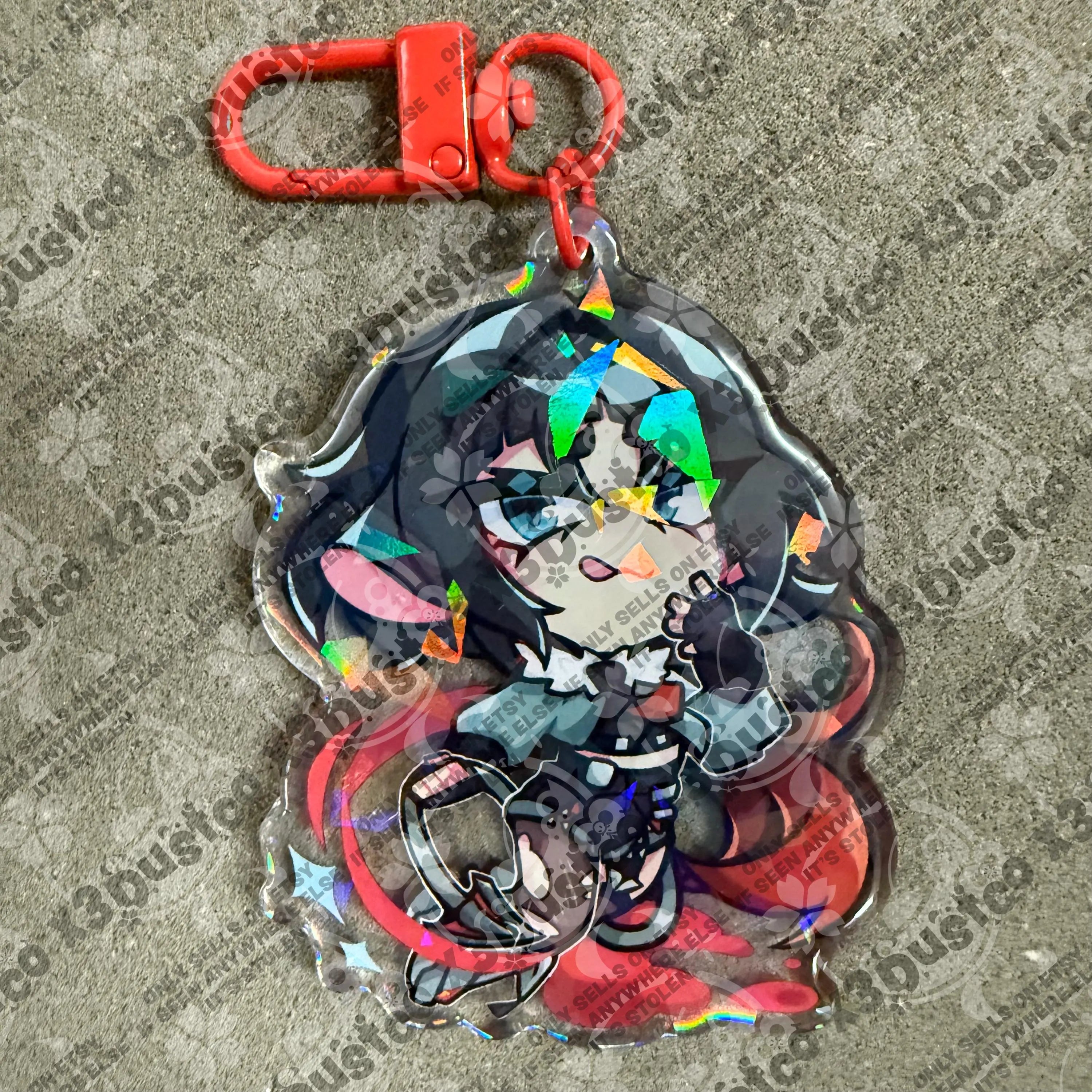 LAST RUN 2.5in Zenless Zone Zero - Ellen Joe/Jane Doe Keychain Charm