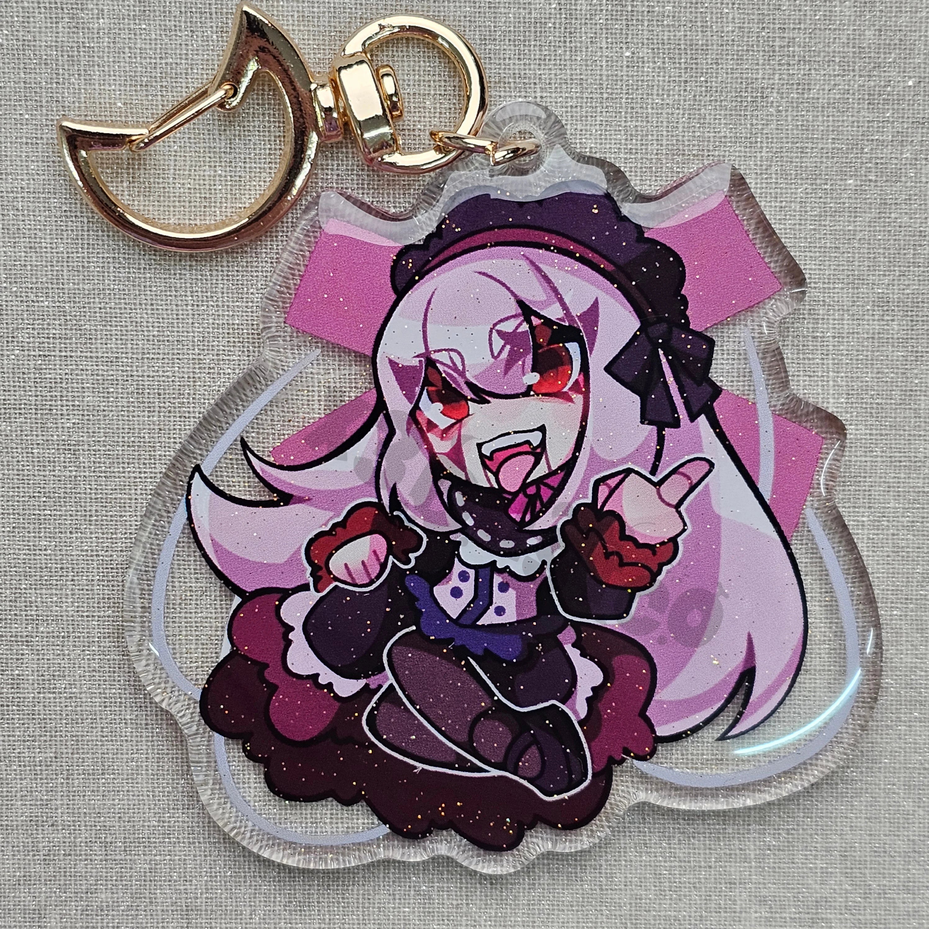 2.5in Indie Vtuber Keychain Charms - Shylily/Arielle/Porcelain Maid/Saba/Numi