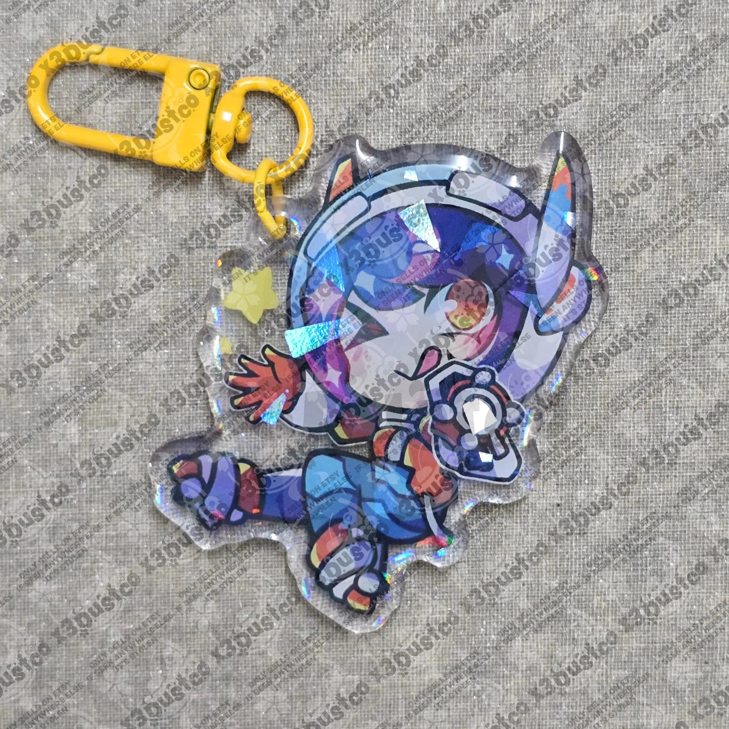 2.5in Overwatch Kiriko/Mercy/Juno/Ana/Anran/Mizuki Keychain Charms