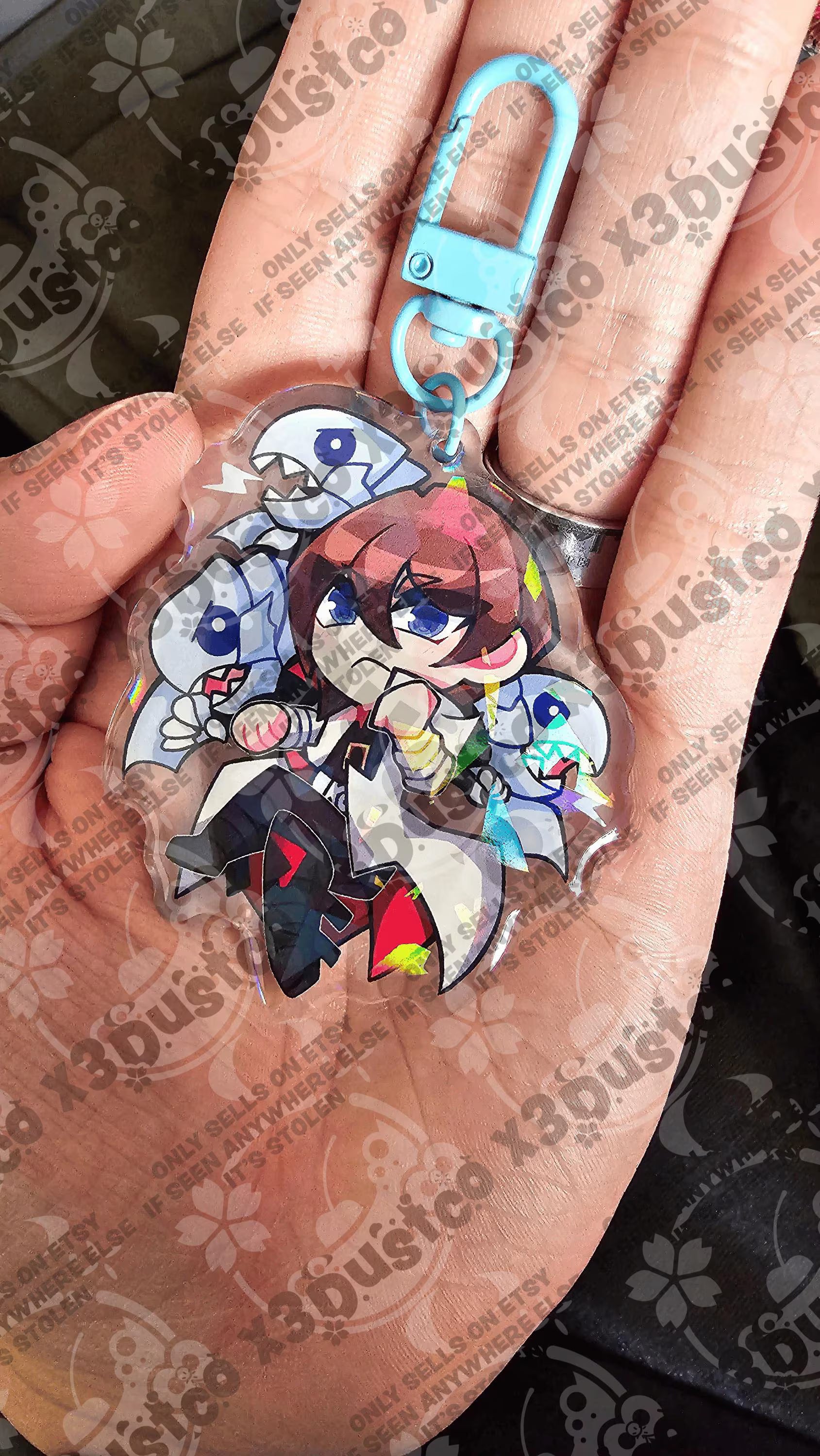 2.5in Card Game Keychain Charms - Kaiba/Jaden/Yusei/Live Twins/Yummy Cupsie/Labyrinth