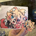 Indie Vtuber Stickers/Decals - OBKatieKat/Laimu/Saba/Spite