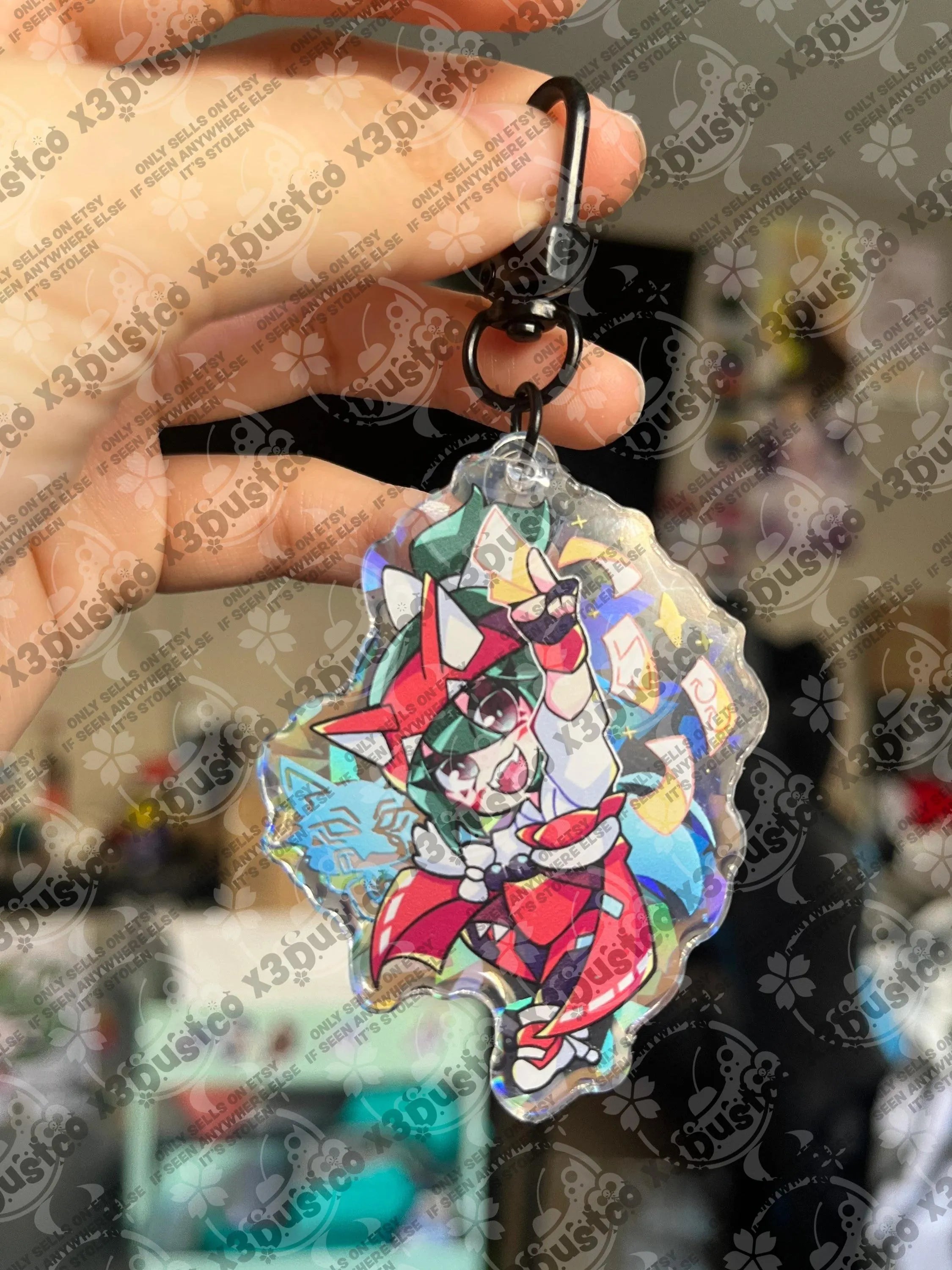2.5in Overwatch Kiriko/Mercy/Juno/Ana/Anran/Mizuki Keychain Charms
