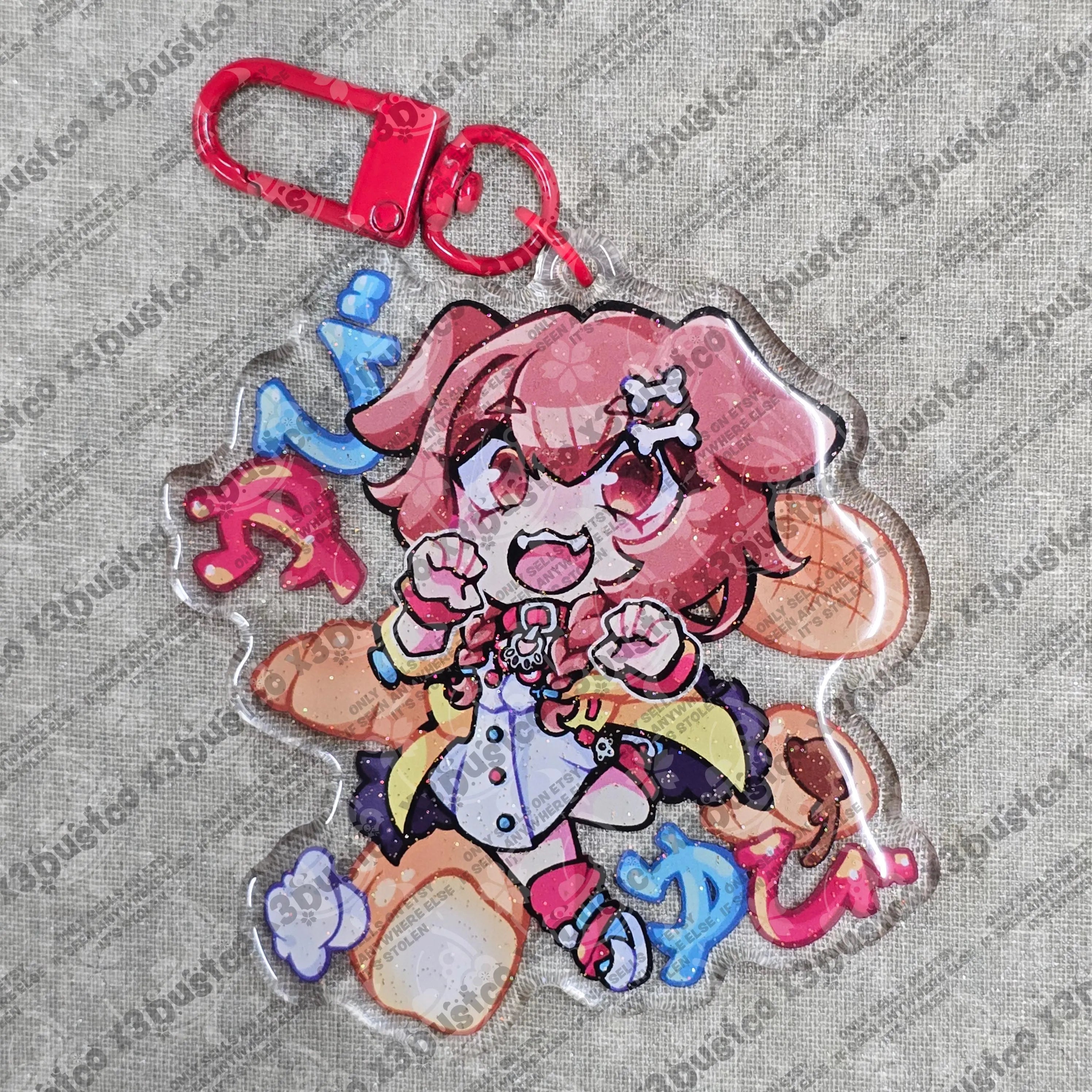 2.5in Hololive JP Charms Suisei/Korone/Marine
