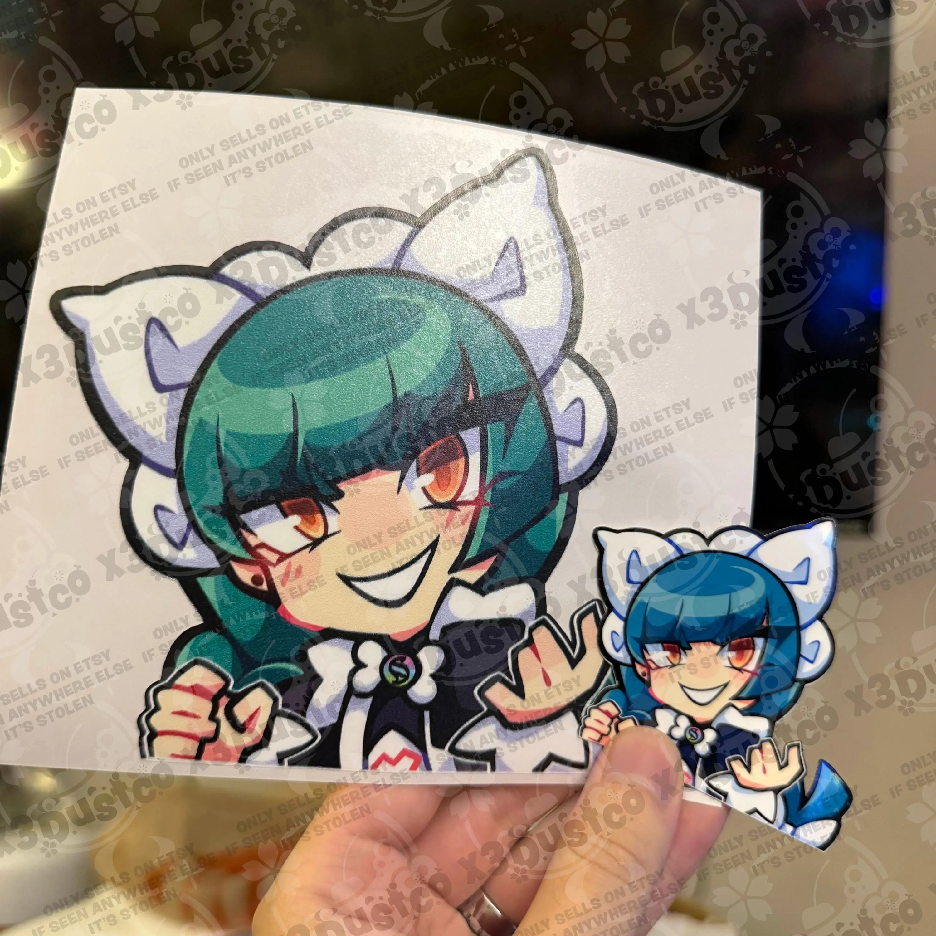 Pokemon ZA Trainers Sticker/Decals - Canari/Corbeau/Gwynn/Jacinthe/Lebanne