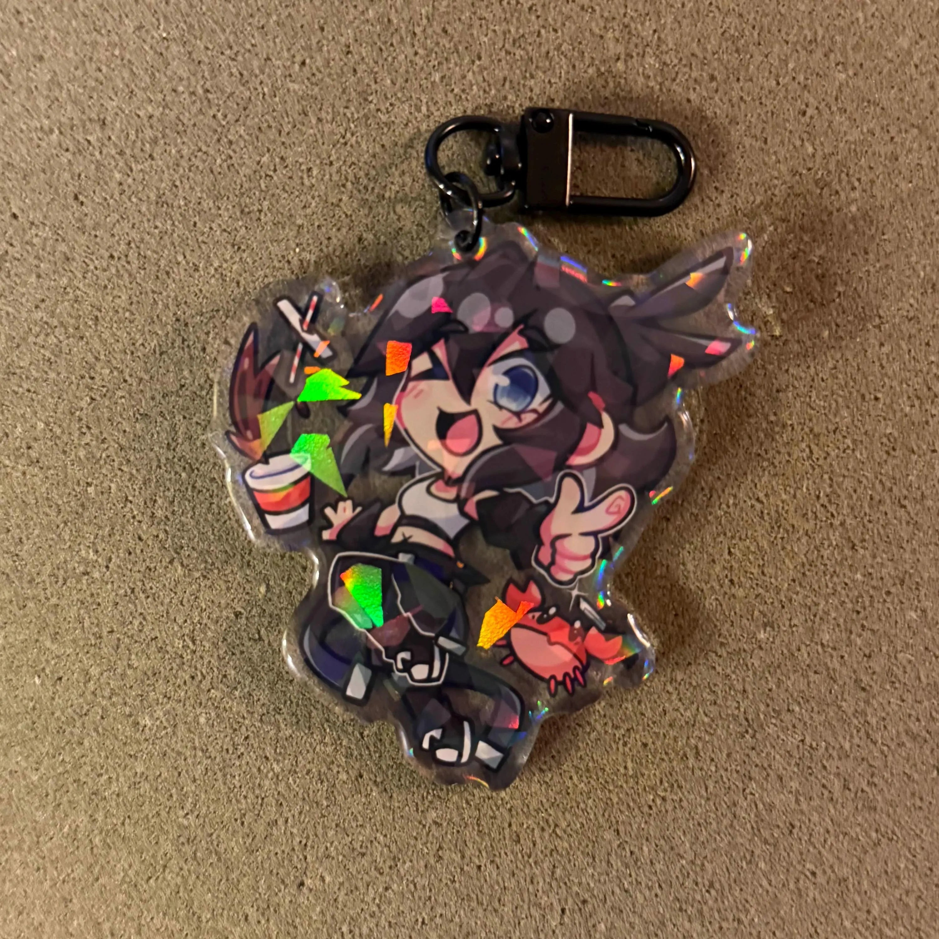 2.5in Indie Vtuber Keychain Charms 6 - Fufu/Fraiki/Lucia/Auteru/August Anomaly/Papa Mutt/Kloe Croc/Starlight Daryl/MysticLight/Fenari