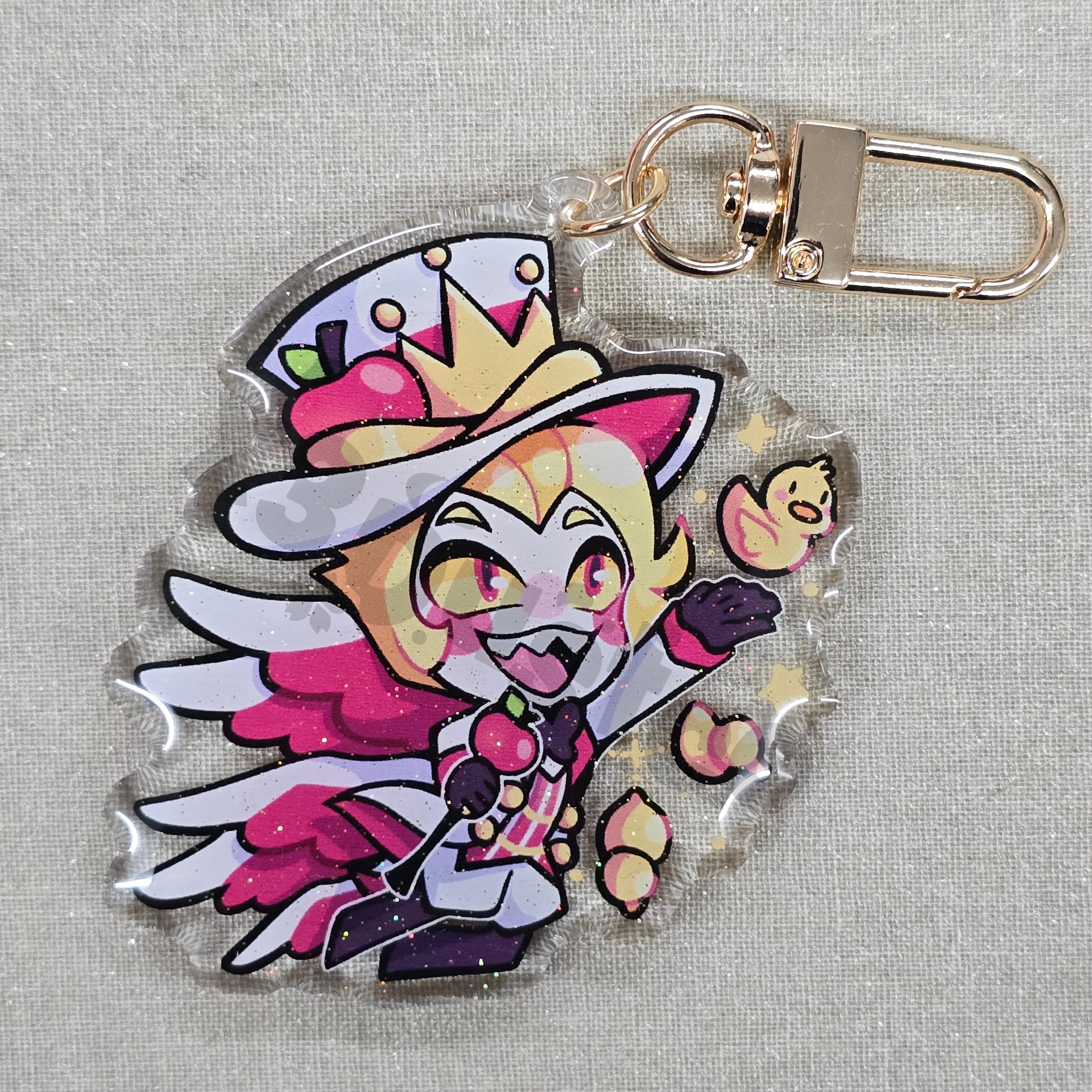 LAST RUN 2.5in Hazbin Hotel Acrylic Character Charms