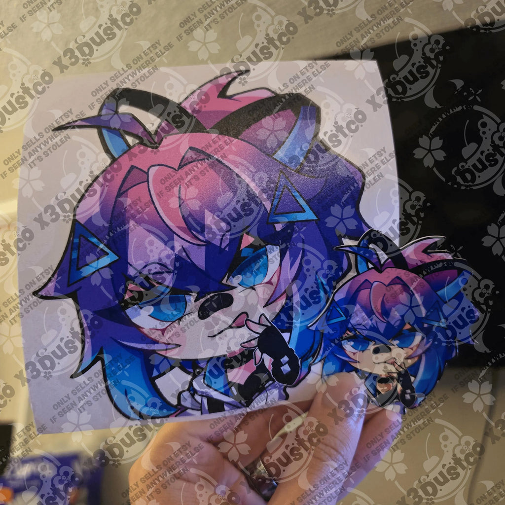 Vtuber Stickers/Decals - Projekt Melody/Froot/Ironmouse/Bubi/Zentreya