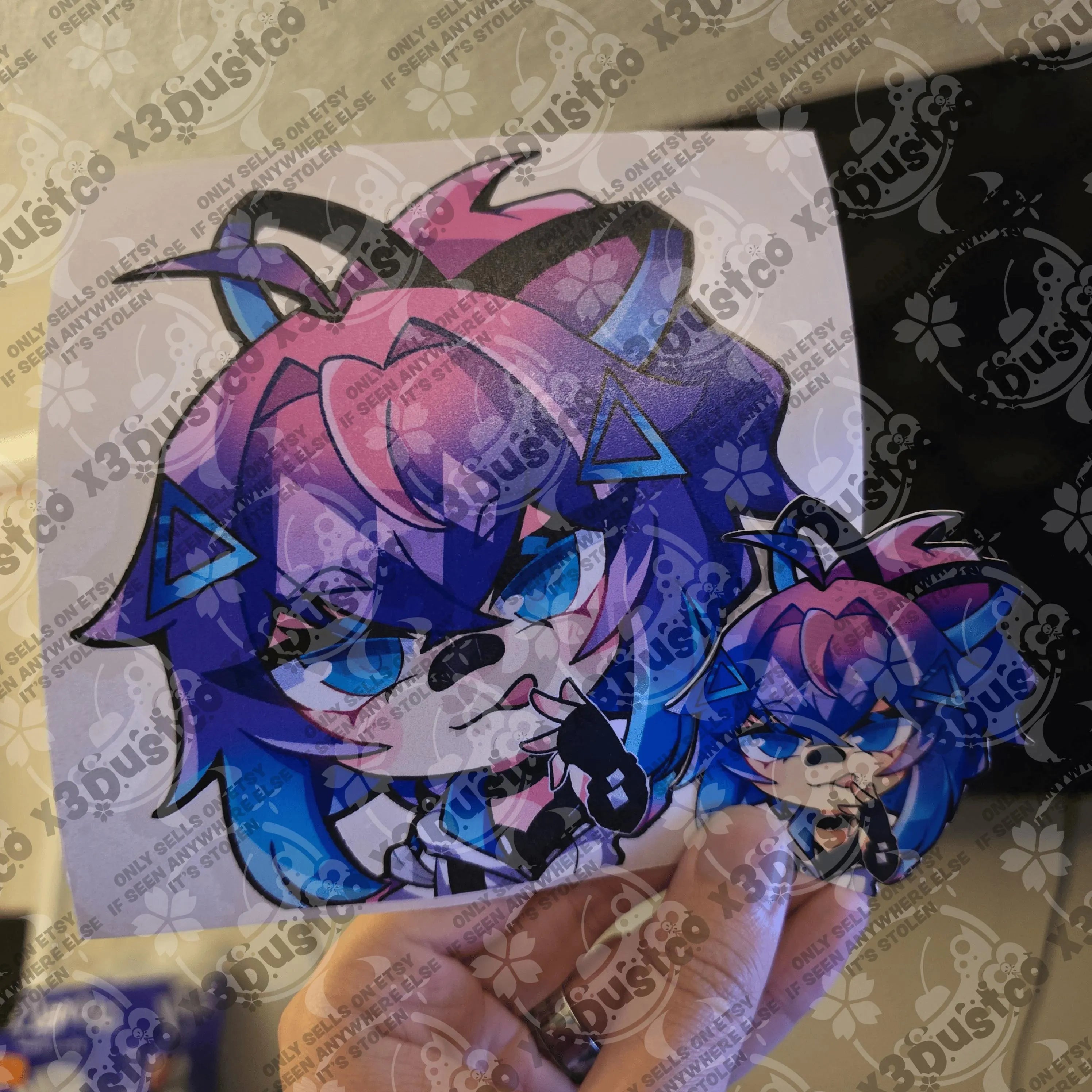 Vtuber Stickers/Decals - Projekt Melody/Froot/Ironmouse/Bubi/Zentreya