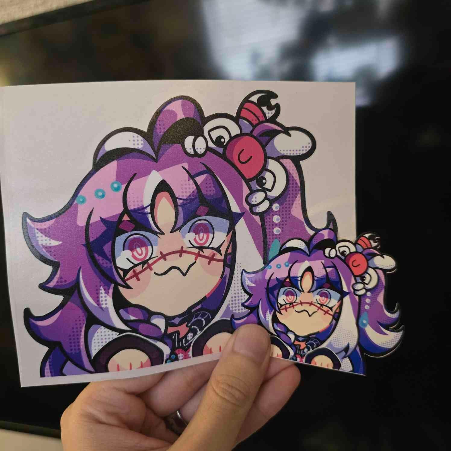 Vtuber Talents Stickers/Decals - Matara/Haruka/Geega/Kuro/Michi/AmaLee