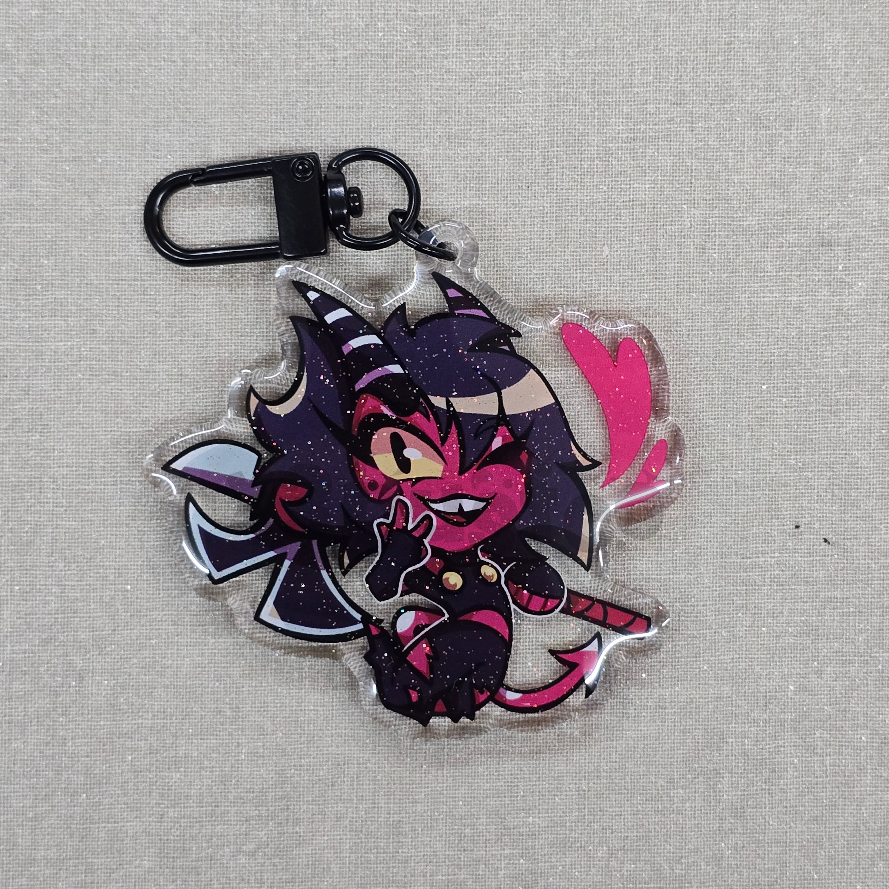 LAST RUN 2.5in Helluva Boss Keychain Charms