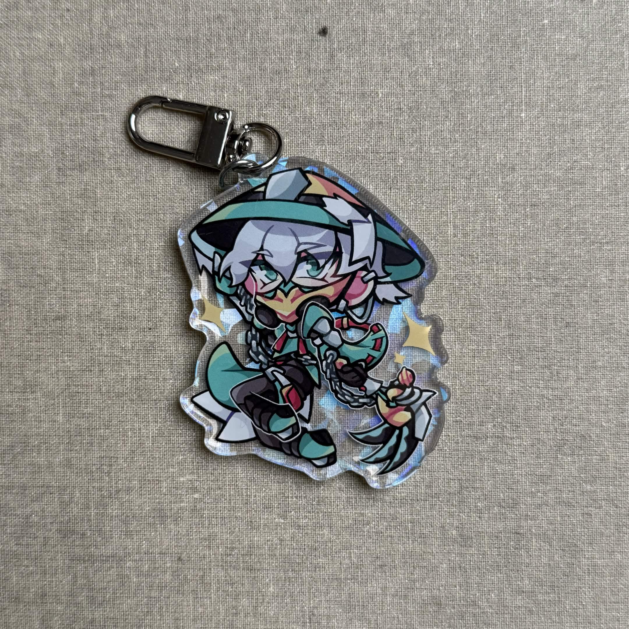 2.5in Overwatch Kiriko/Mercy/Juno/Ana/Anran/Mizuki Keychain Charms