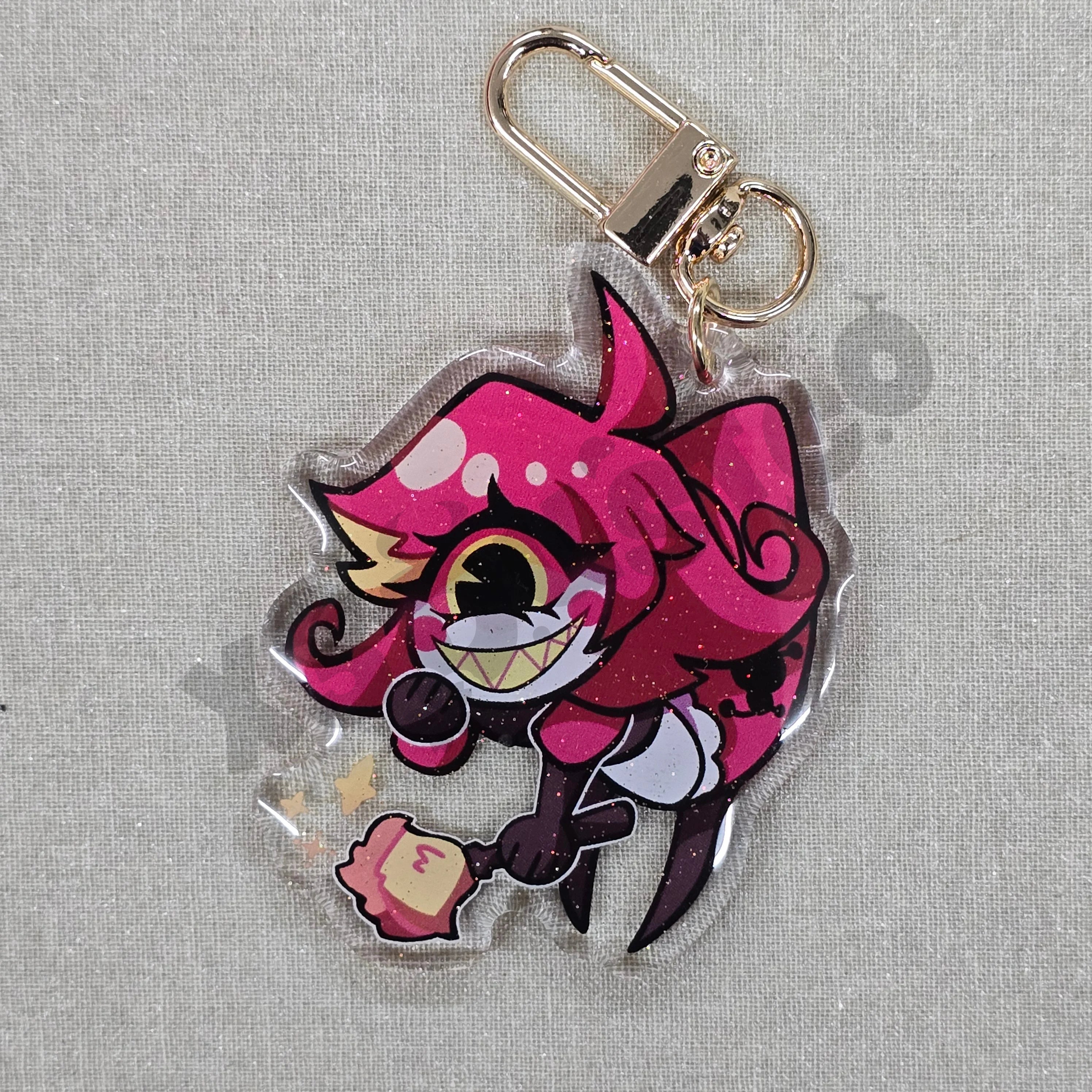 LAST RUN 2.5in Hazbin Hotel Acrylic Character Charms