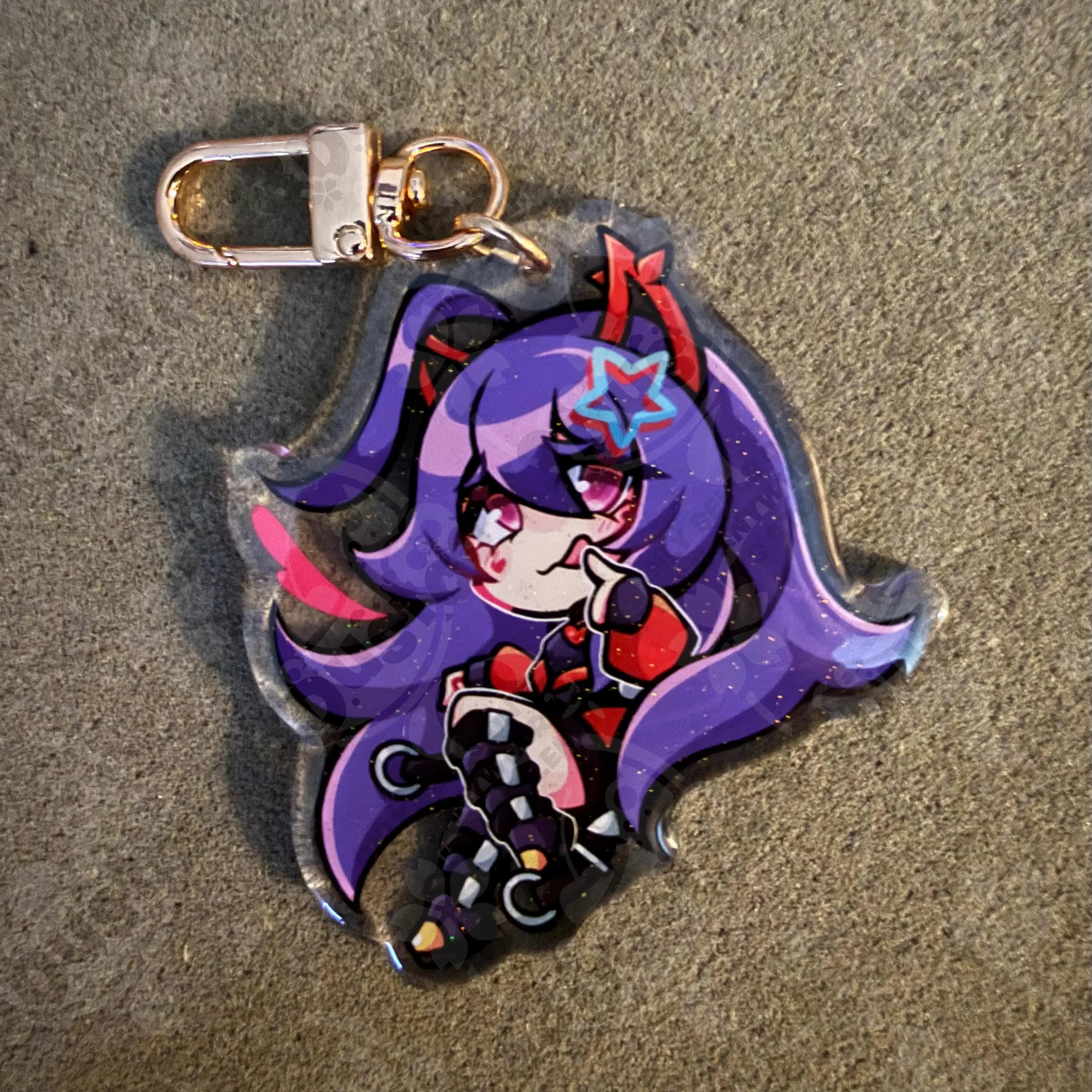 2.5in Indie Vtuber Keychain Charms - Shylily/Arielle/Porcelain Maid/Saba/Numi