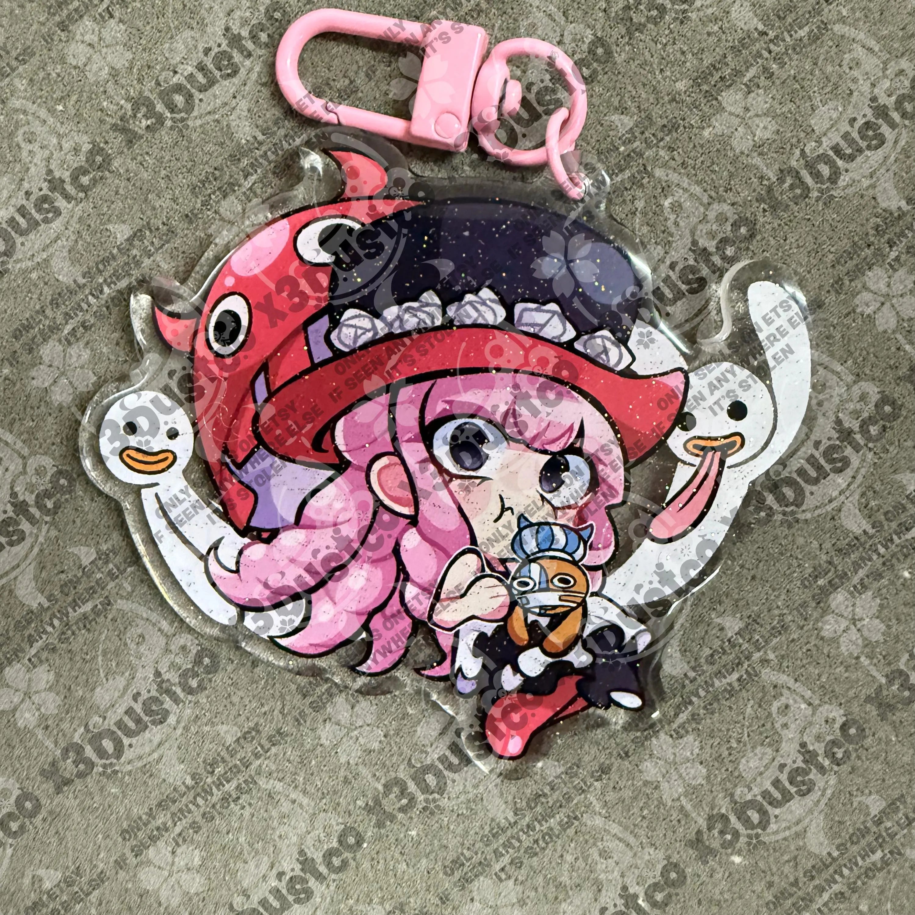 2.5in Pirate Anime Keychain Charm Yamato/Uta/Katakuri