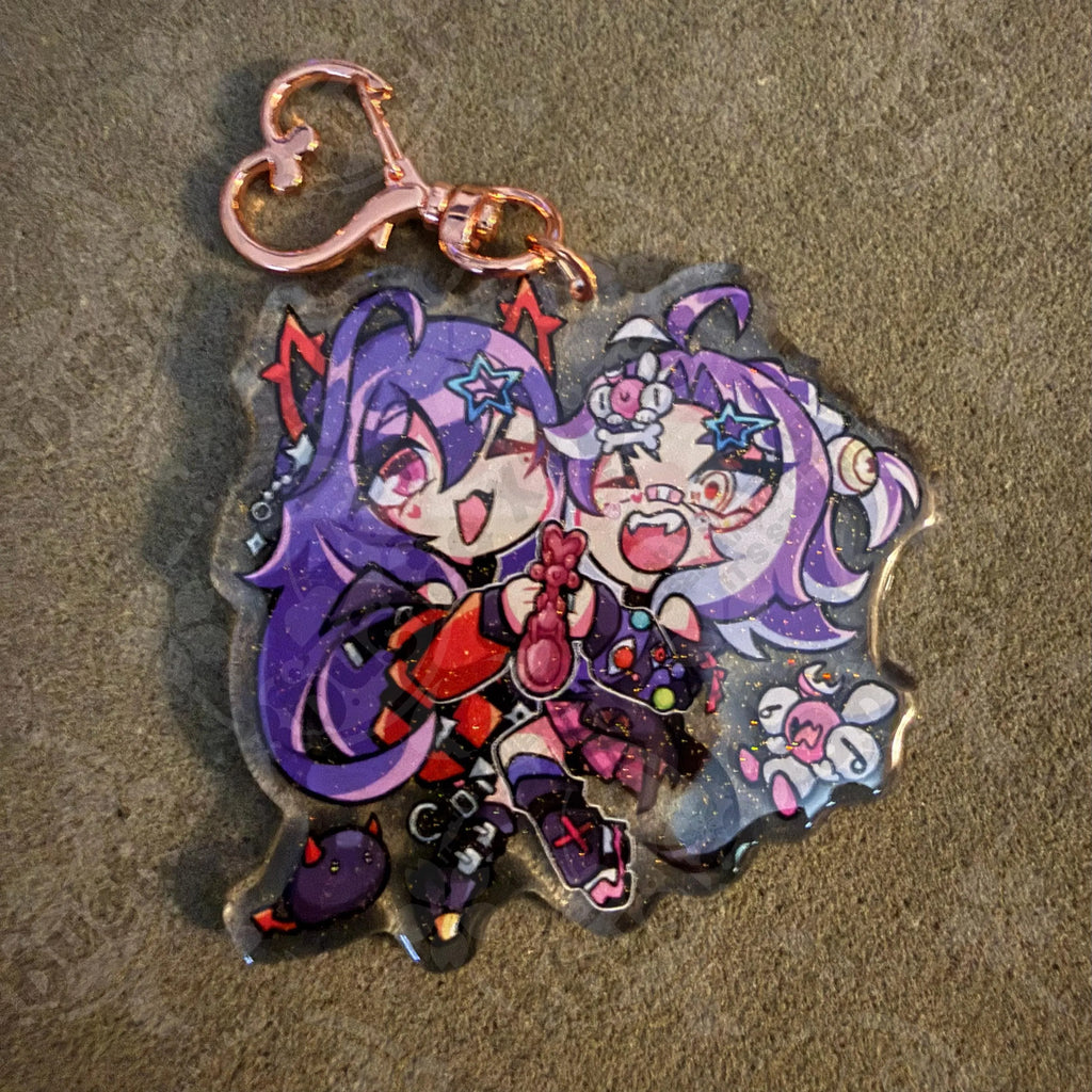 2.5in Purple Yuri Keychain Charm