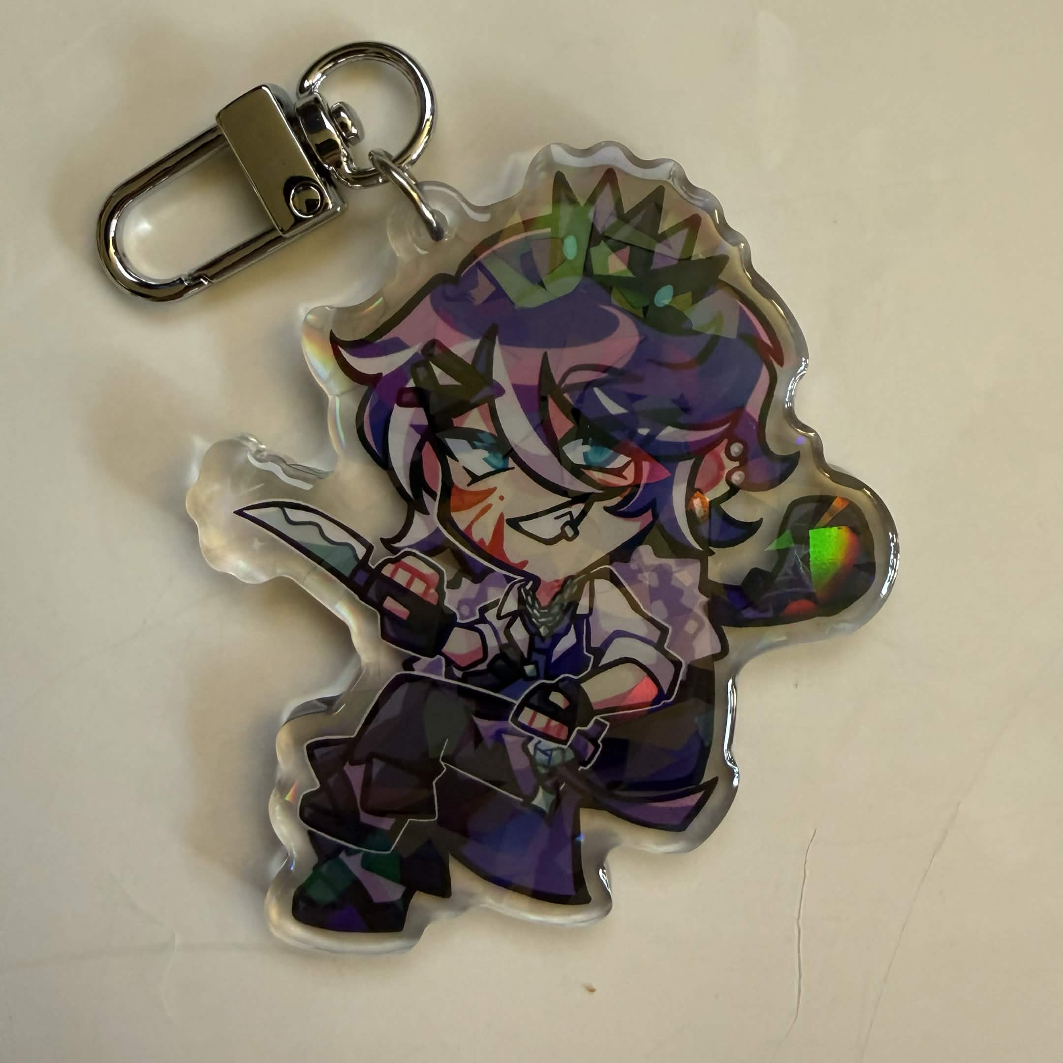 2.5in Male Indie Vtubers Acrylic Keychain Charms