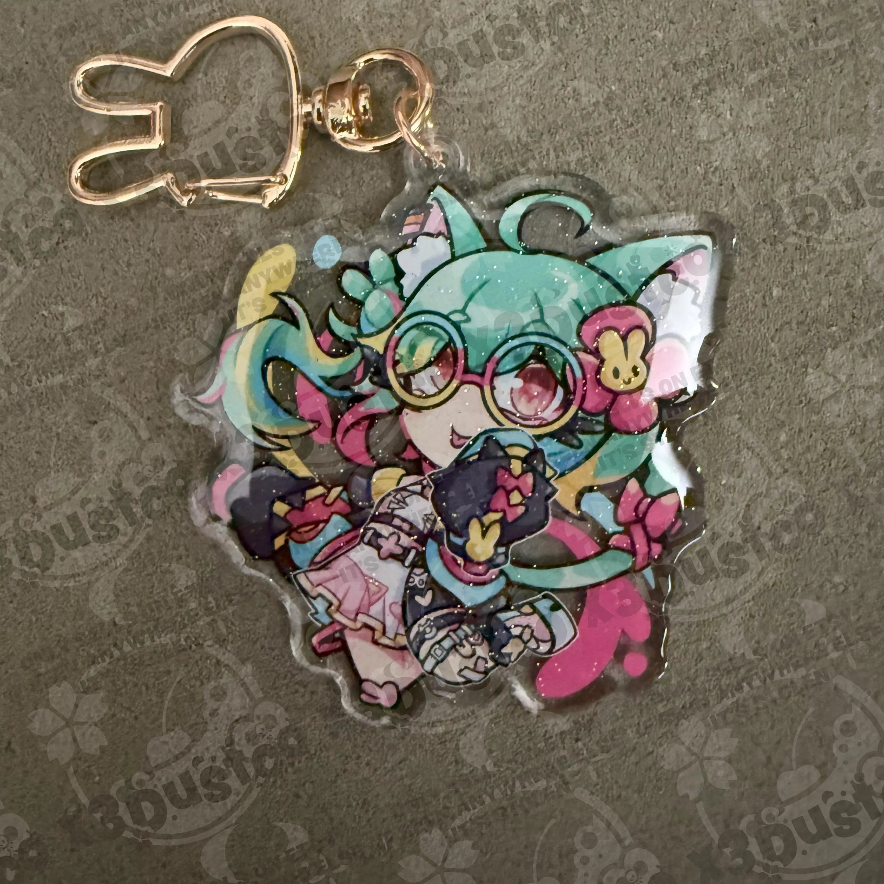 2.5in Vchiban Keychain Charms Buffpup/Rosedoodle