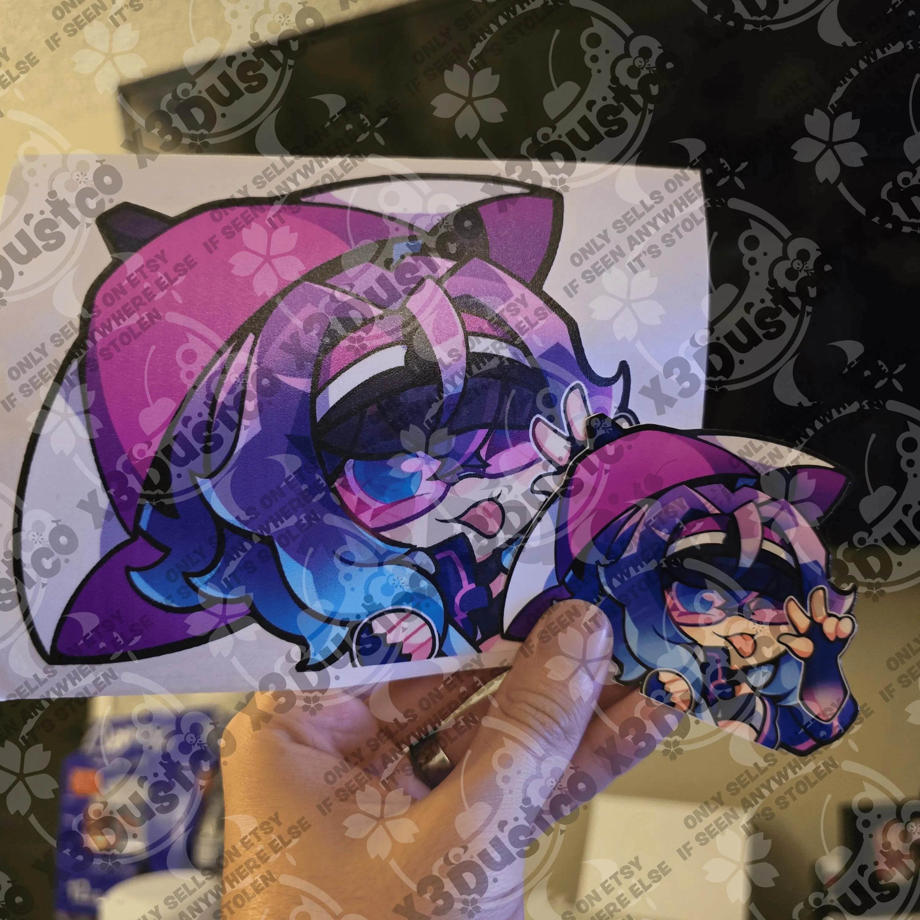 Vtuber Stickers/Decals - Projekt Melody/Froot/Ironmouse/Bubi/Zentreya