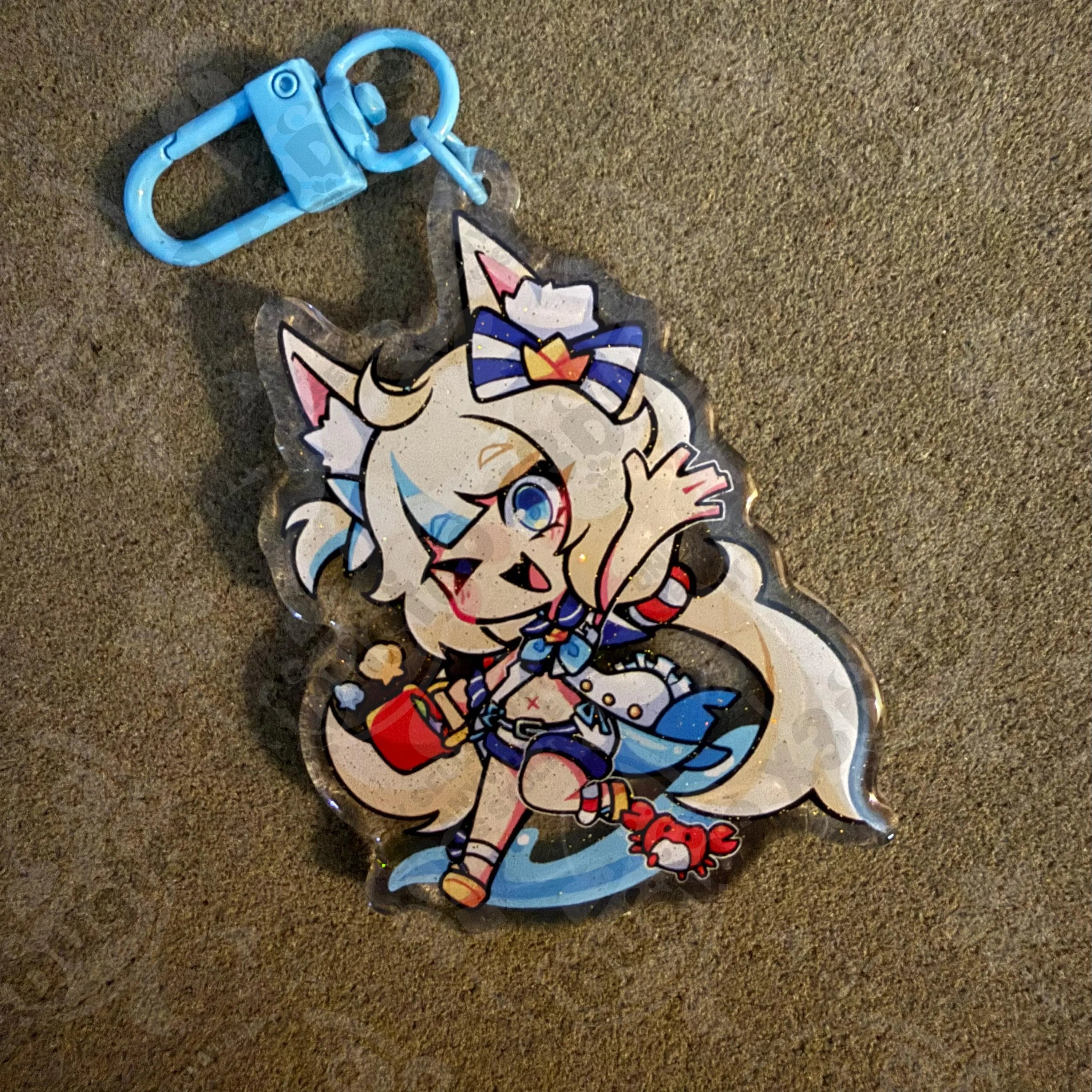 2.5in Indie Vtuber Keychain Charms - Shylily/Arielle/Porcelain Maid/Saba/Numi
