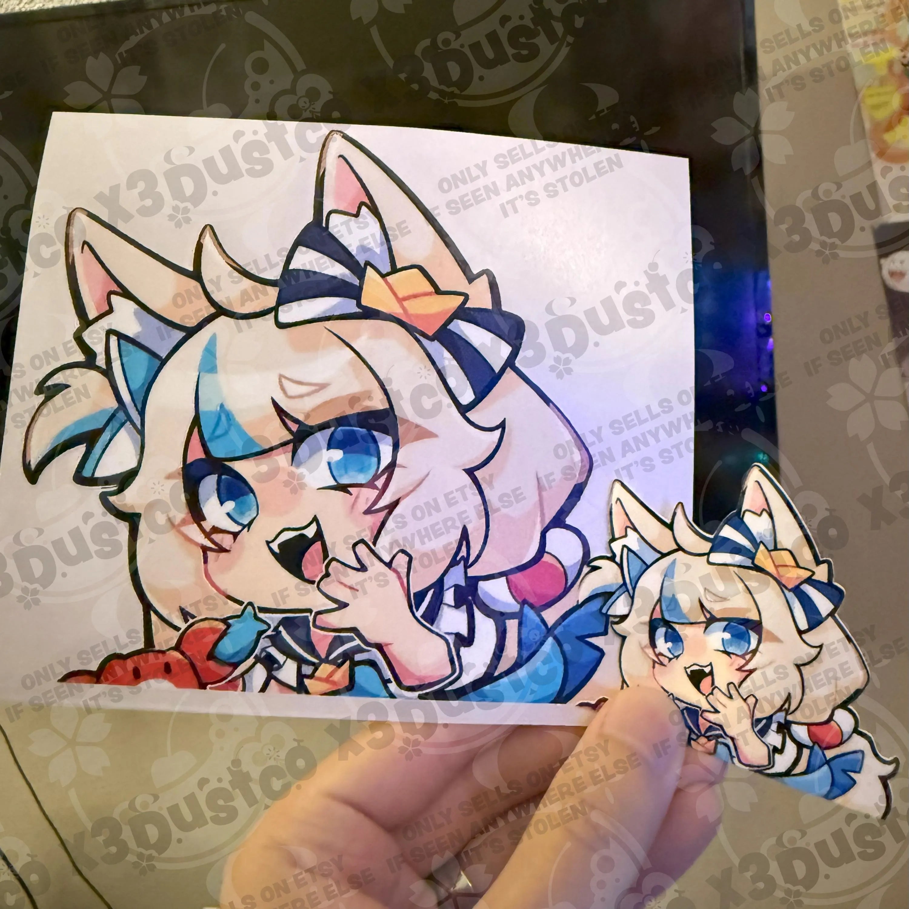 Indie Vtuber Stickers/Decals - OBKatieKat/Laimu/Saba/Spite