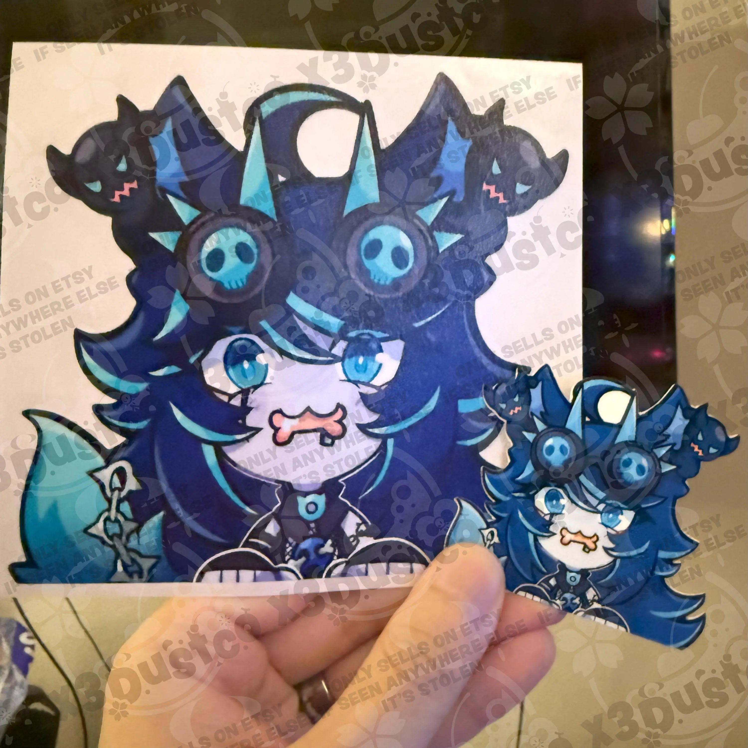 Indie Vtuber Stickers/Decals - OBKatieKat/Laimu/Saba/Spite