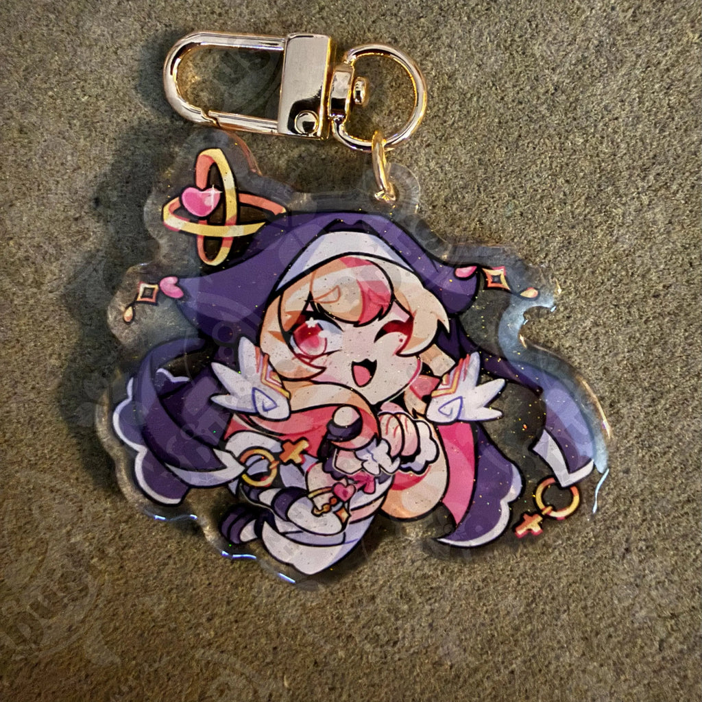 2.5in Indie Vtuber Keychain Charms 3 - Suko/Toma/Meicha/Fream/CyYu/Juniper/HeavenlyFather/Kabhaal/Trickywi