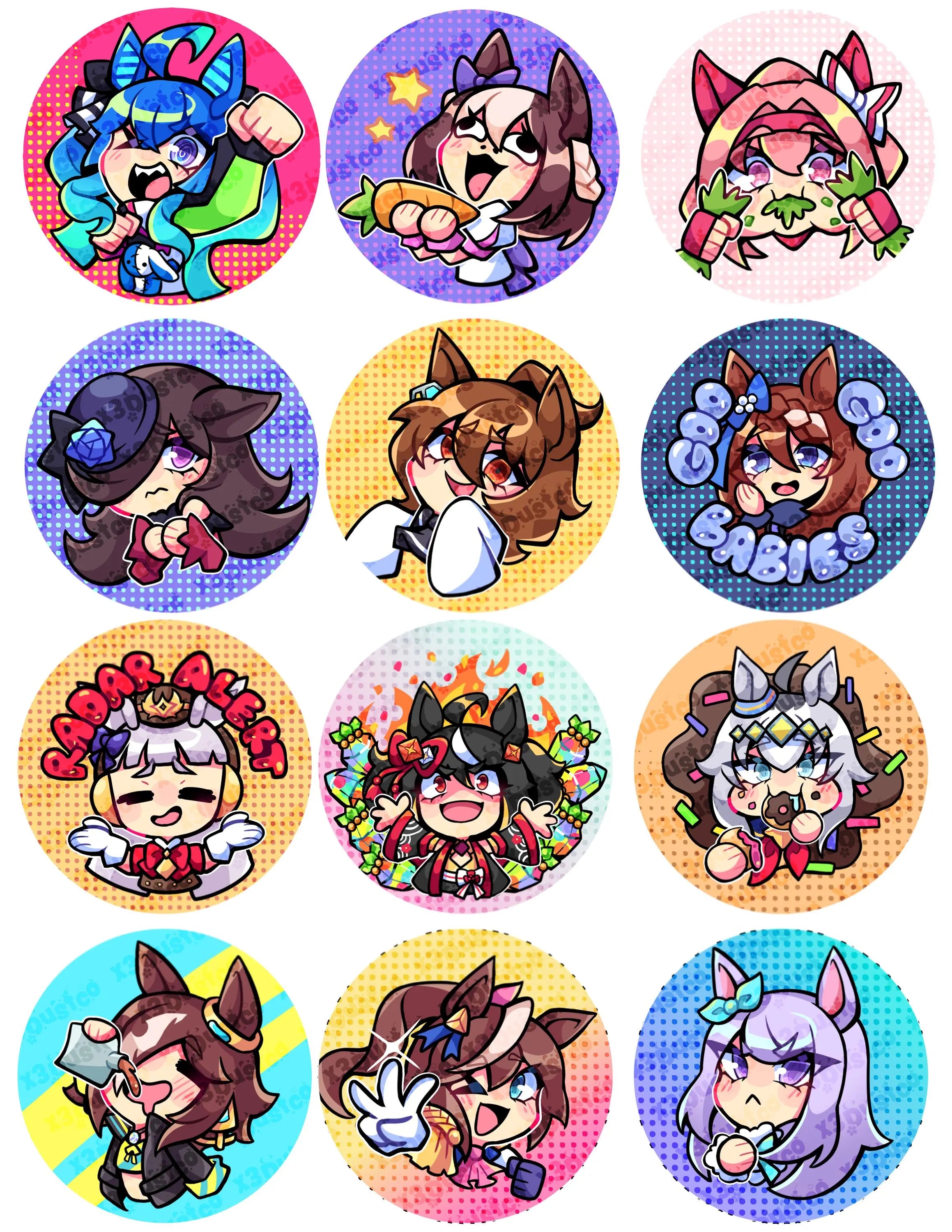 2.25 Umamusume Button Wave 1
