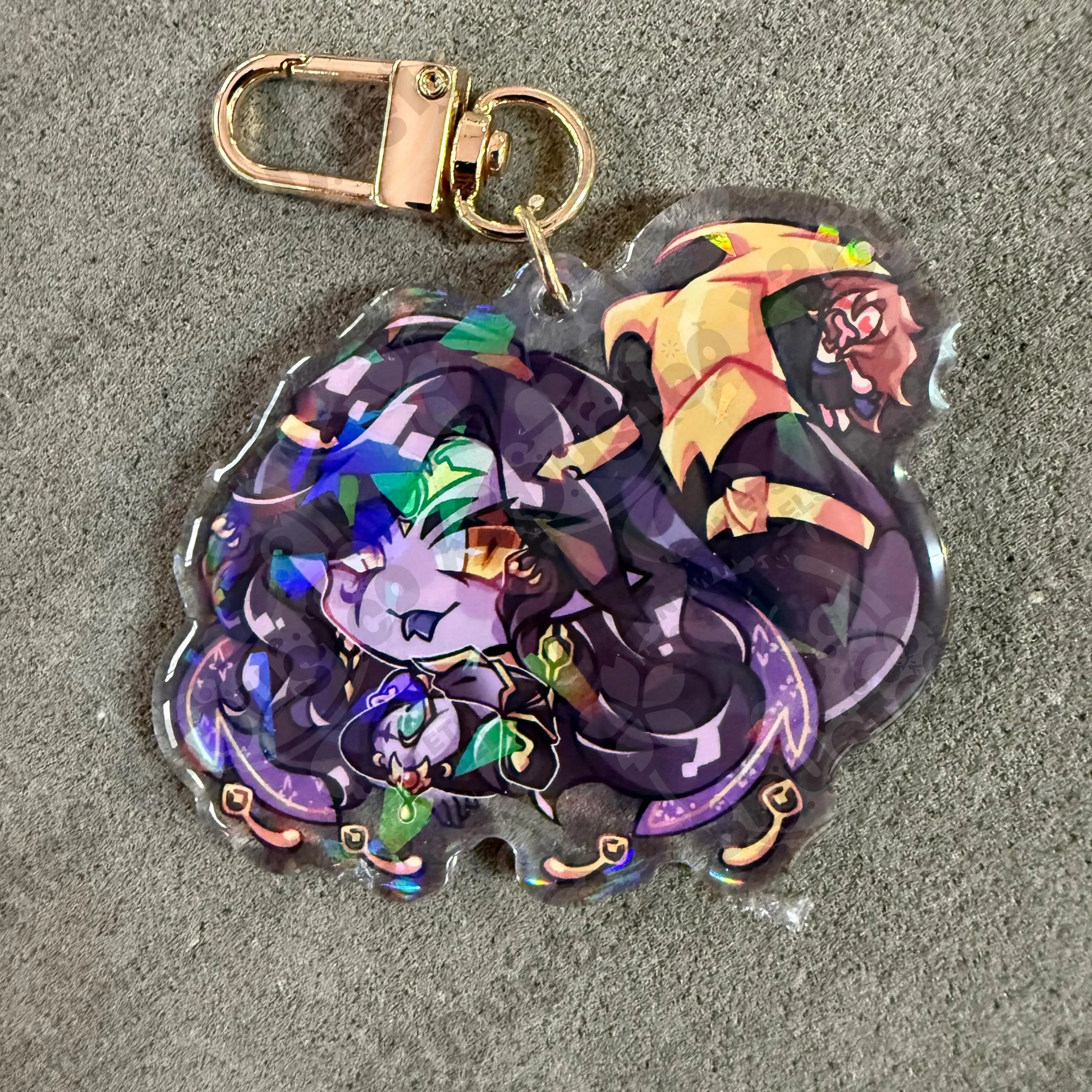 2.5in Indie Vtuber Keychain Charms 2 - Bao/Neuro/Dooby/Mogu/Nimi/Laimu/Vexoria