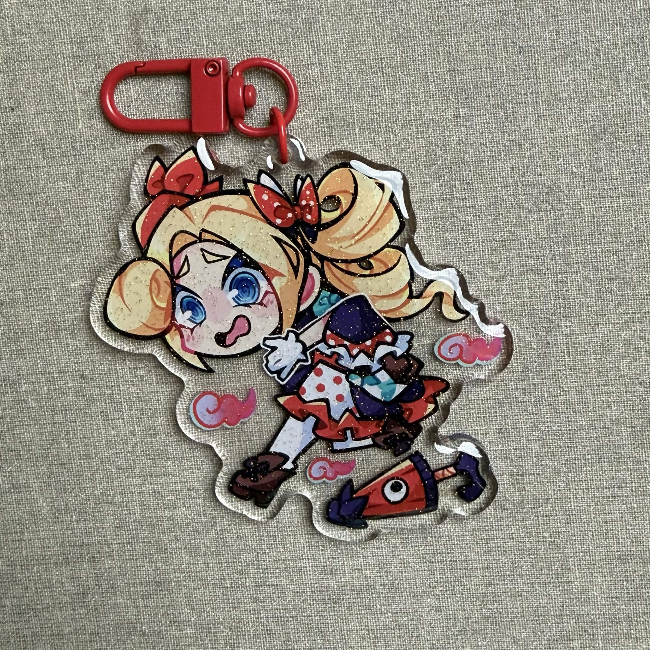 2.5in Densetsu.exe Keychain Charms