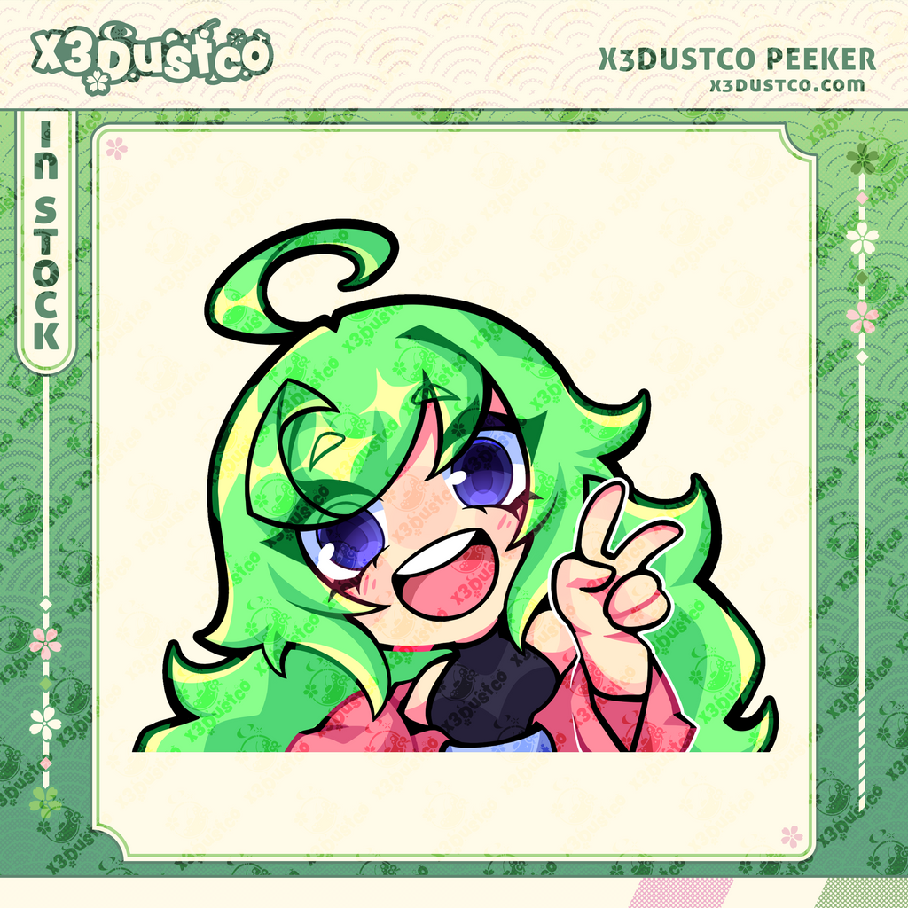 x3Dustco Peeker Sticker/Decal