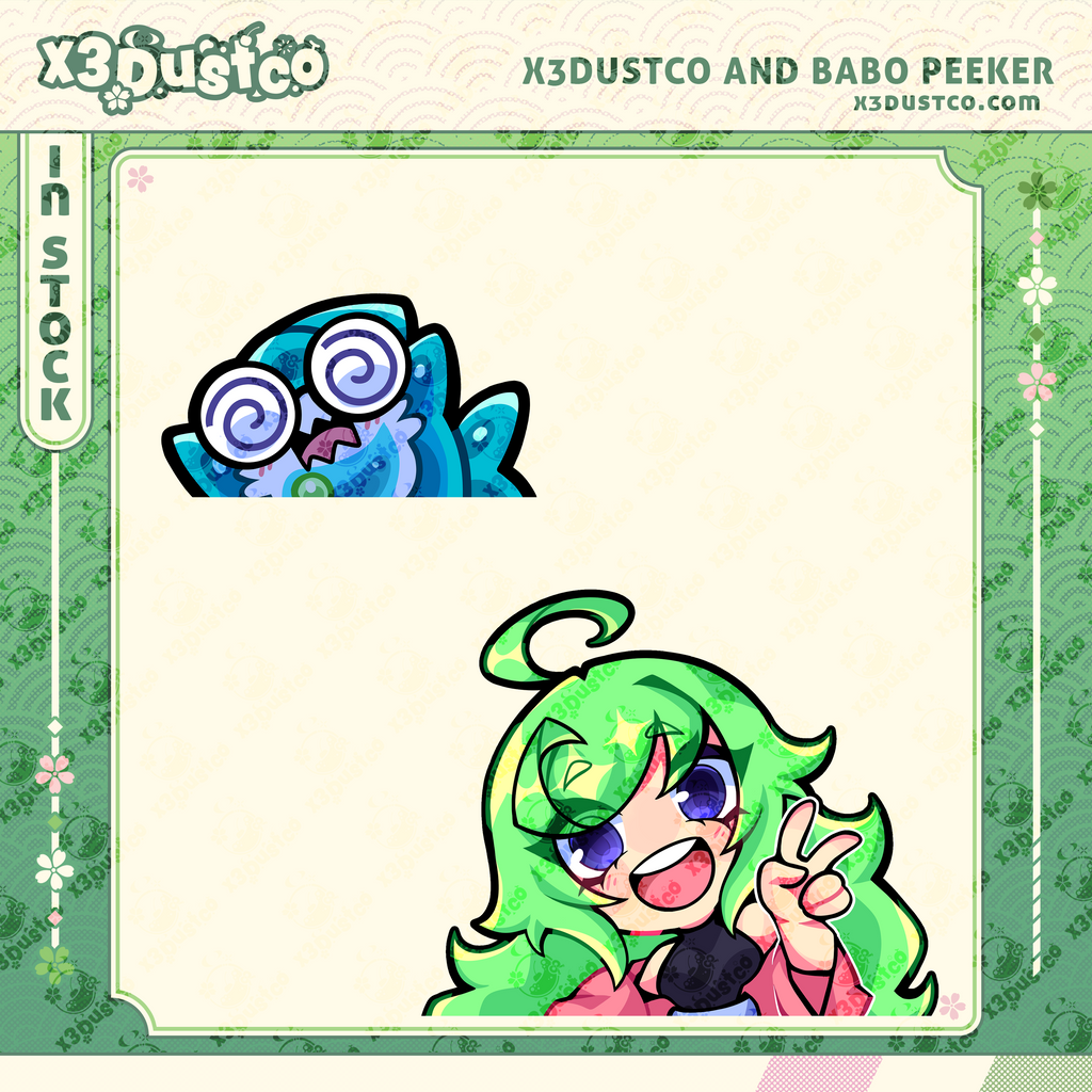 x3Dustco/Babo Peeker Sticker/Decal